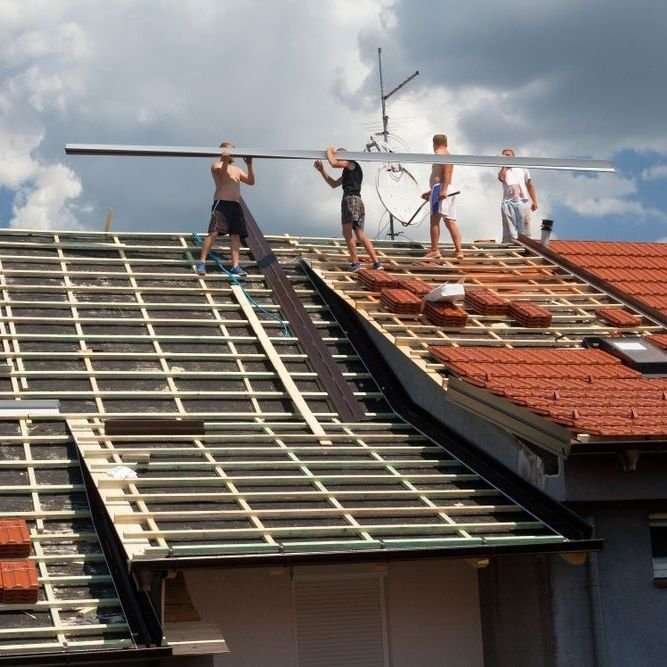 Plat dak Tholen opnieuw leggen